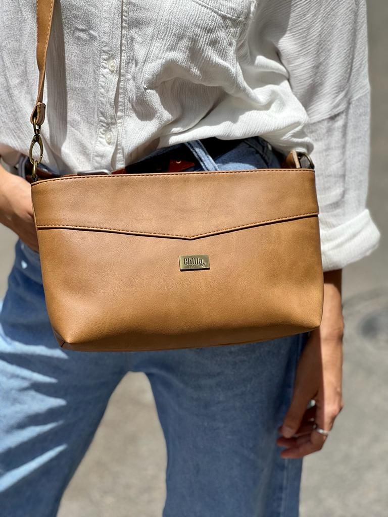 Camel Rachel Clutch/Side Bag