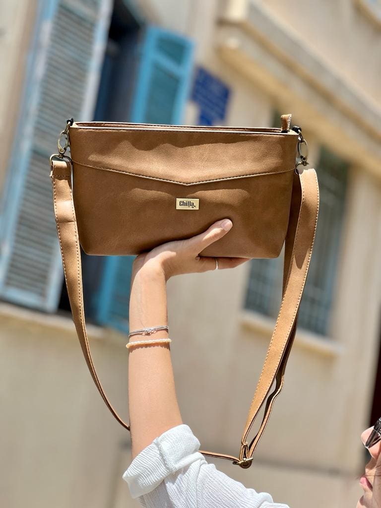 Camel Rachel Clutch/Side Bag