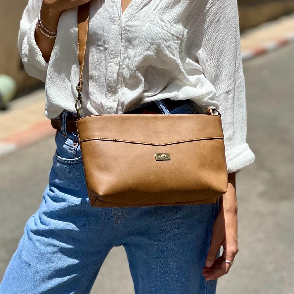 Camel Rachel Clutch/Side Bag