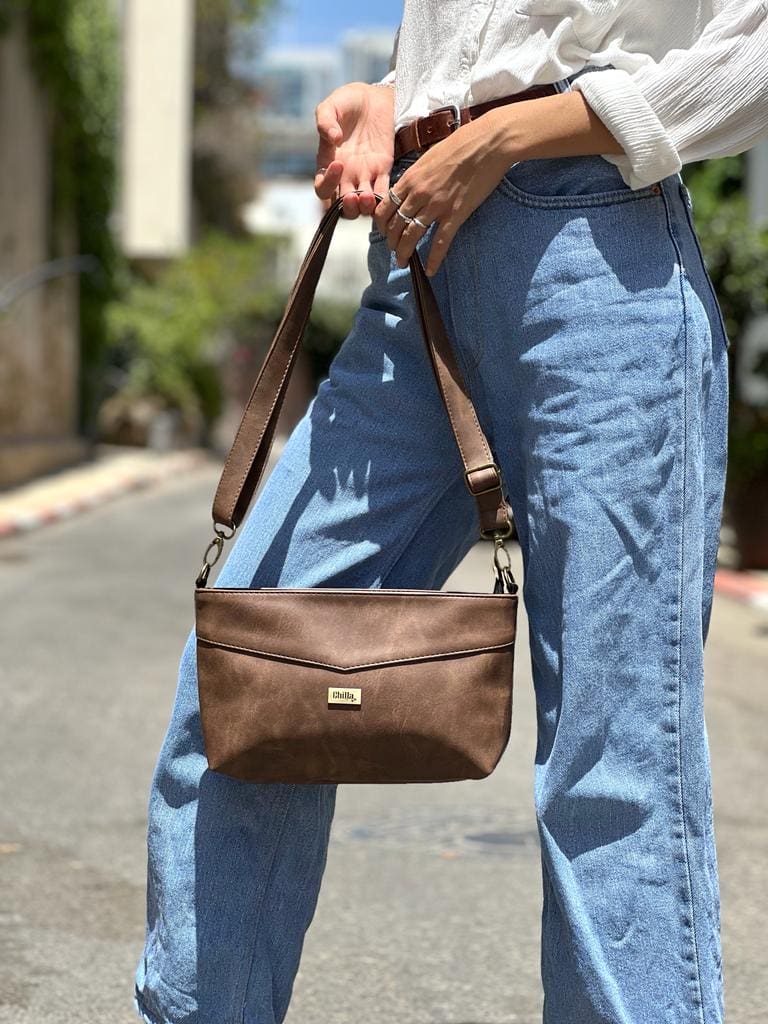 Brown Rachel Clutch/Side Bag