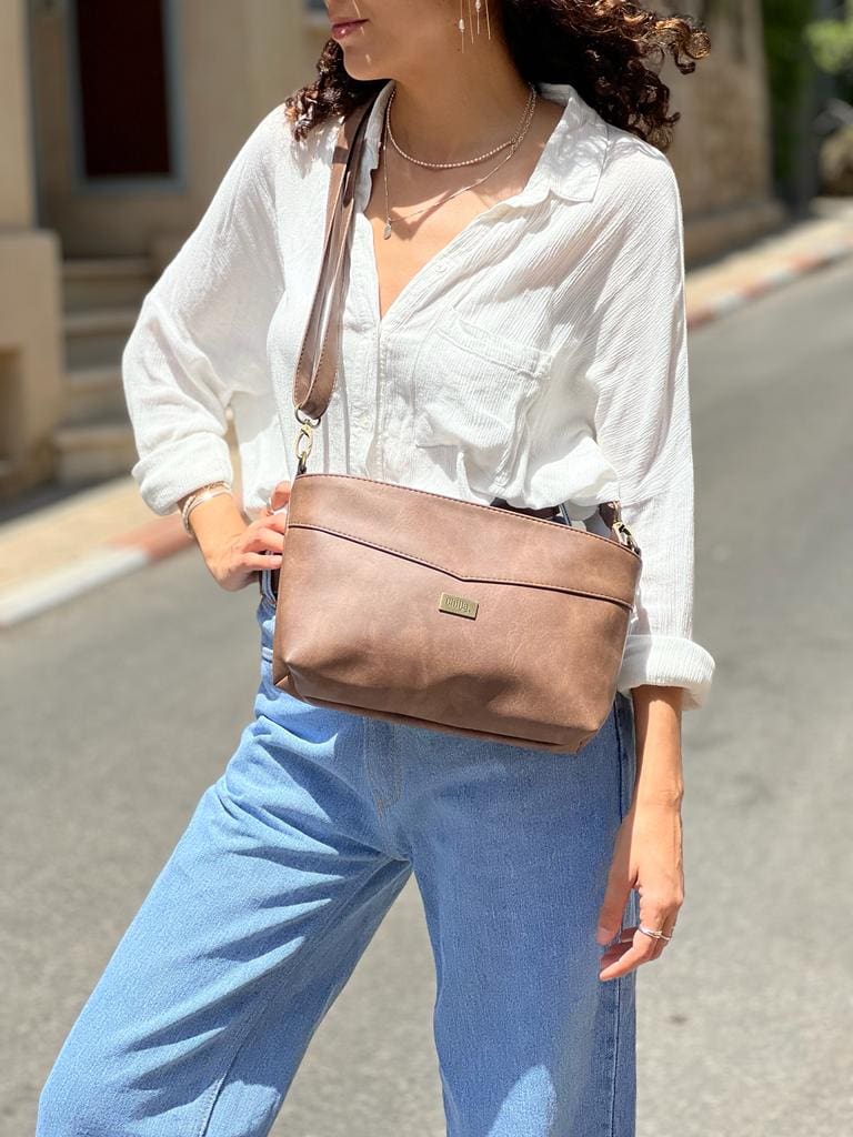 Brown Rachel Clutch/Side Bag