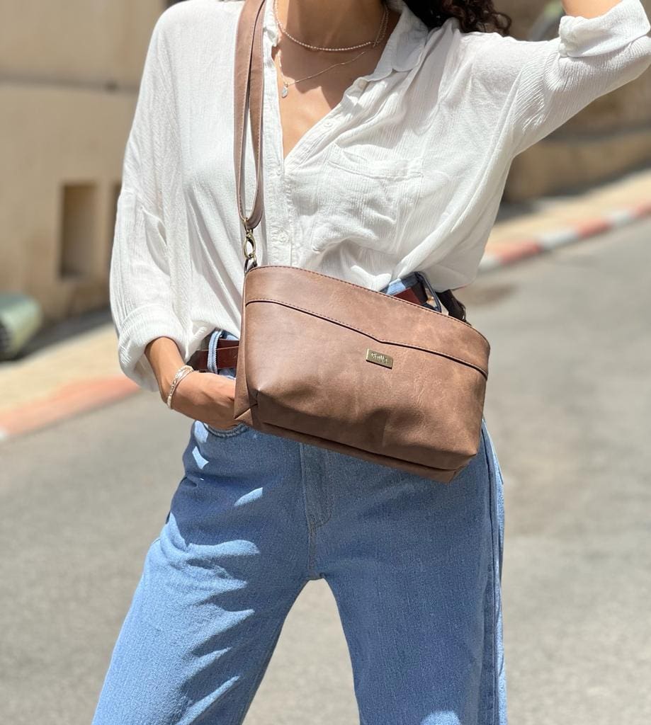 Brown Rachel Clutch/Side Bag