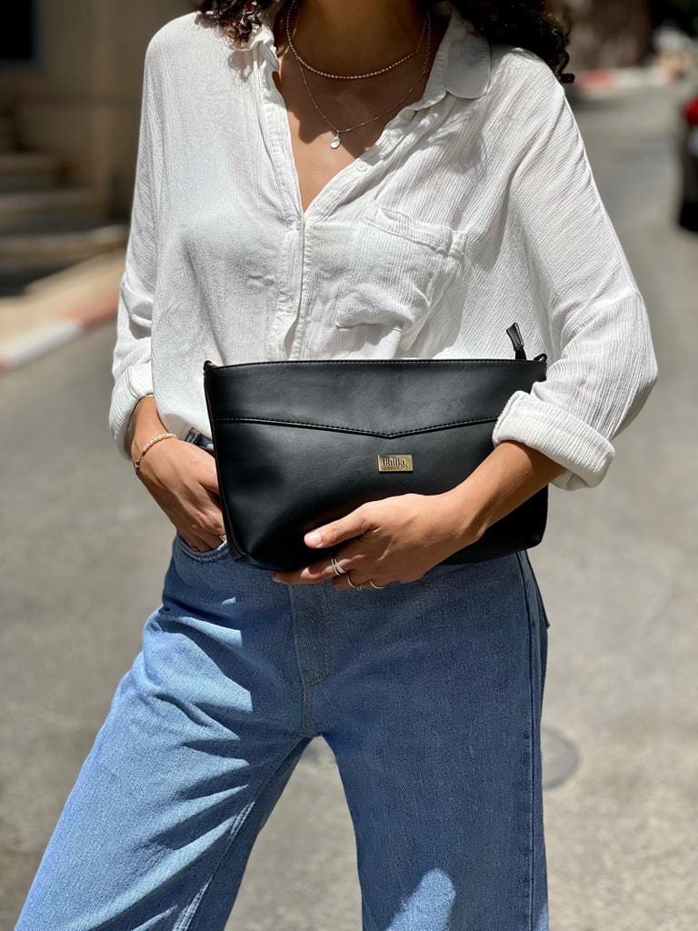 Black Rachel Clutch/Side Bag
