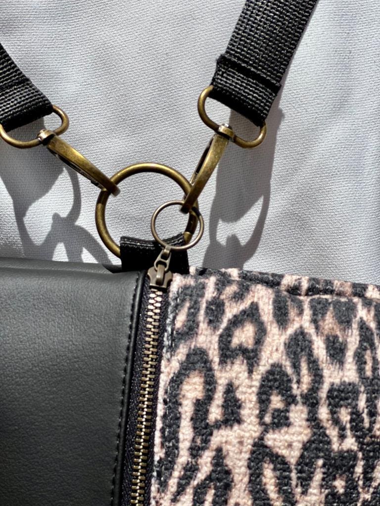 Leopard Black Noam Bag