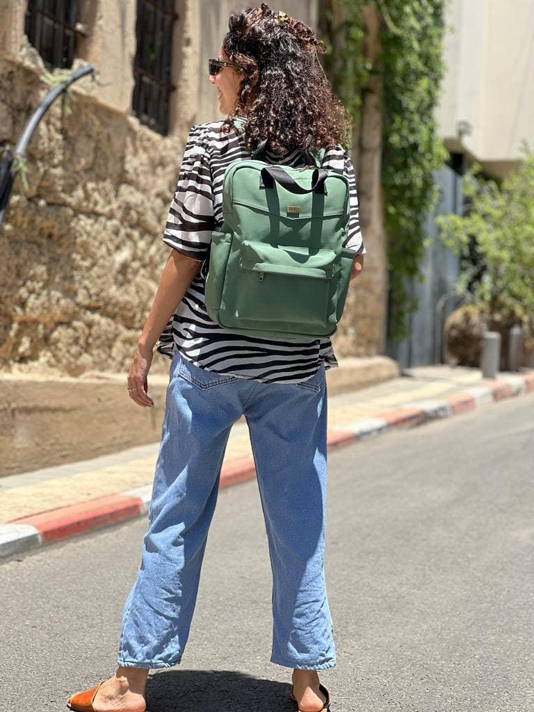 NOAH antique green nubuck-like bag