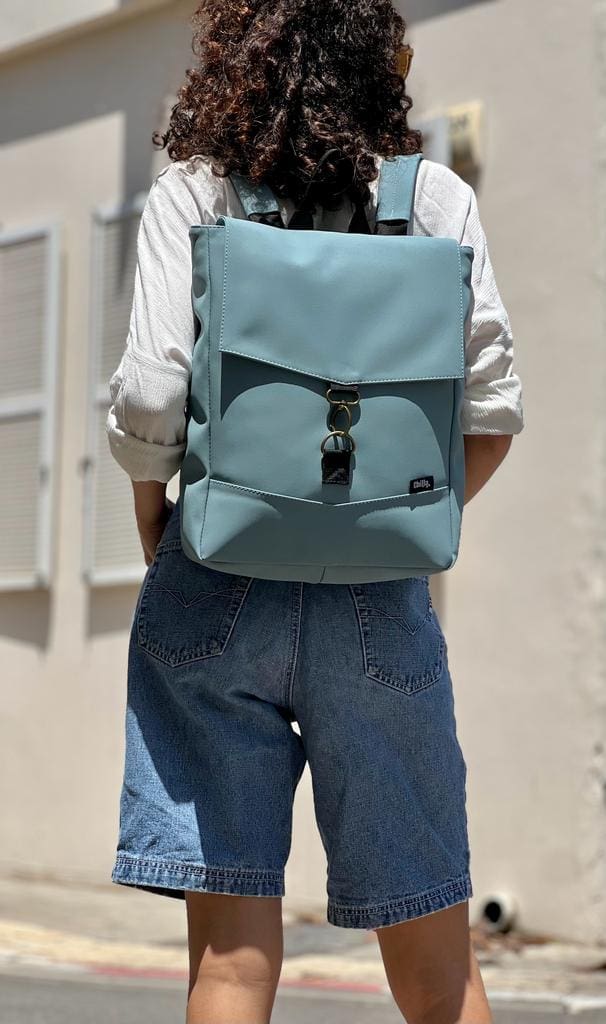 Light Blue Medium Students Backpack