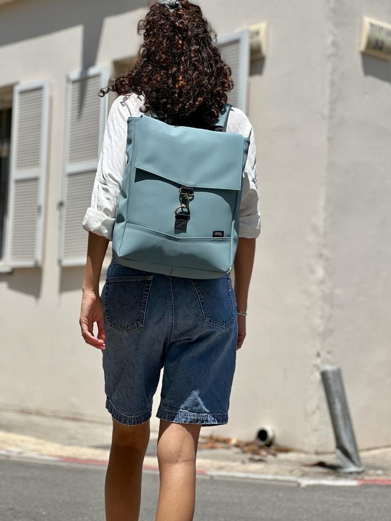 Light Blue Medium Students Backpack