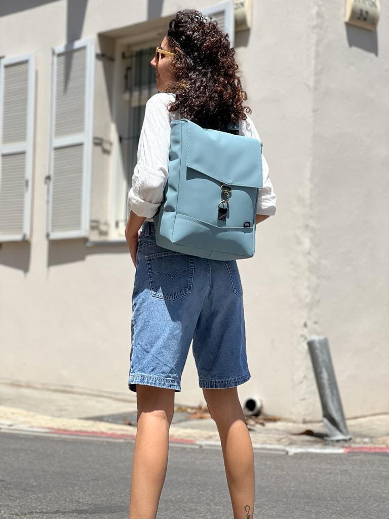 Light Blue Medium Students Backpack