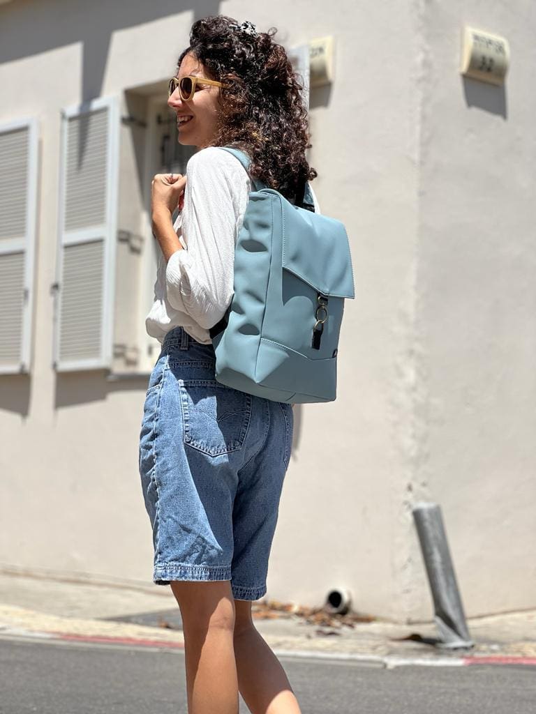 Light Blue Medium Students Backpack