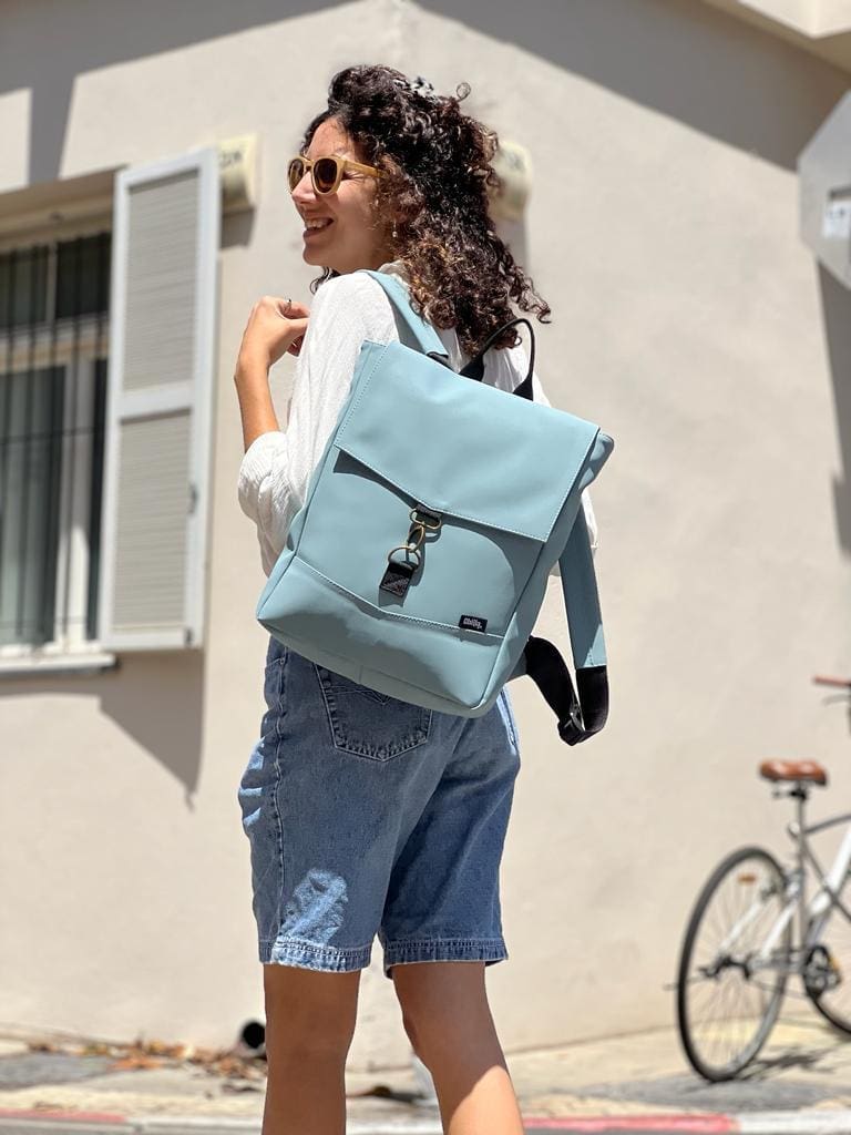 Light Blue Medium Students Backpack