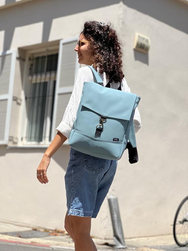 Light Blue Medium Students Backpack