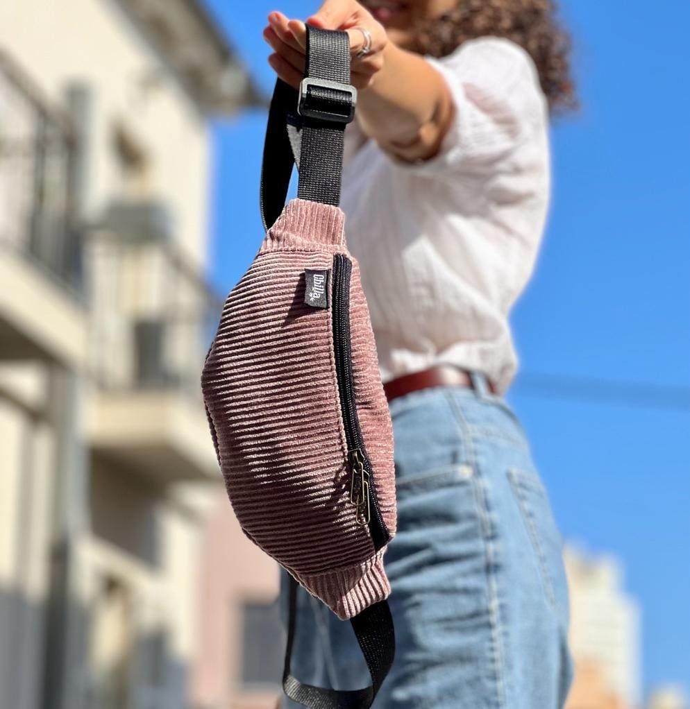 Corduroy Antique Pink Rooney Pouch