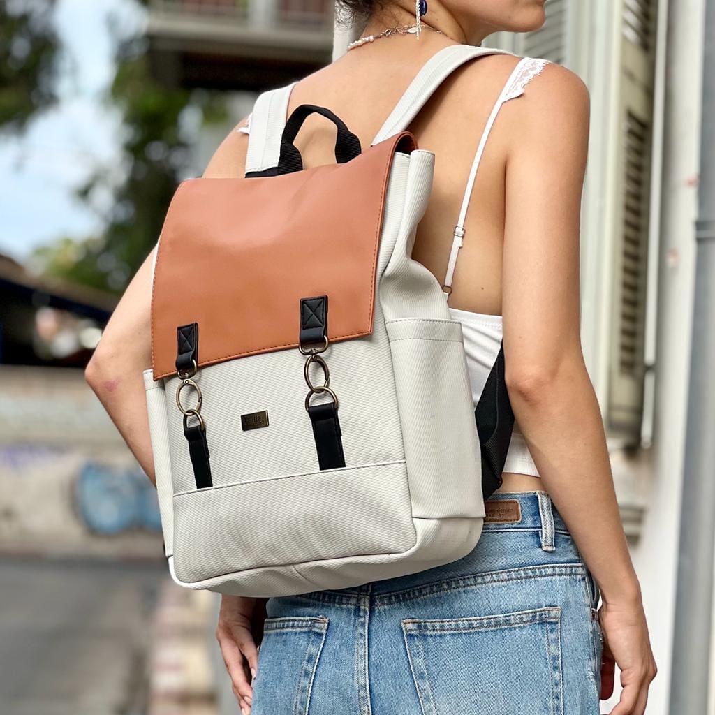 Summer Cream-Terracotta Unicorn Backpack