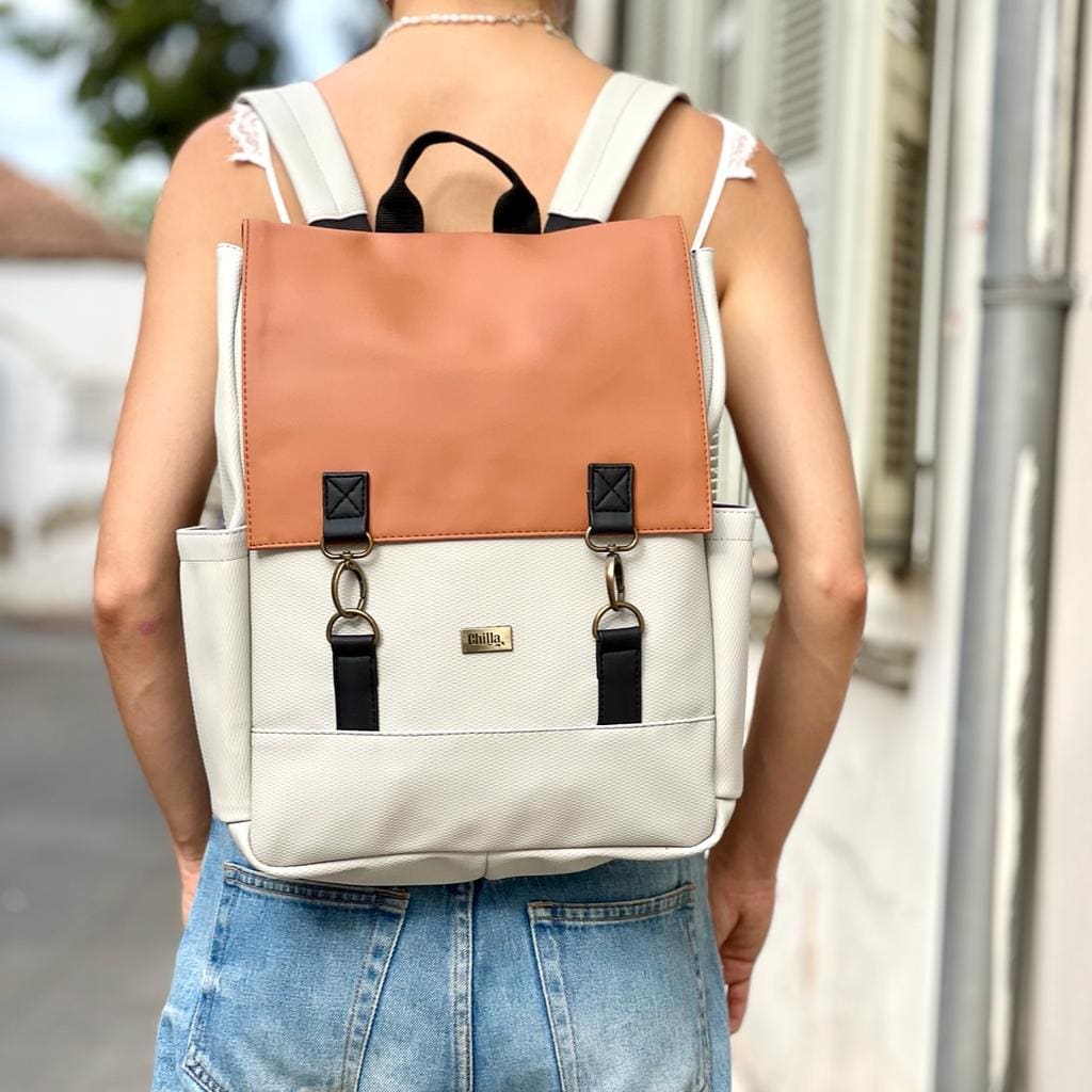 Summer Cream-Terracotta Unicorn Backpack