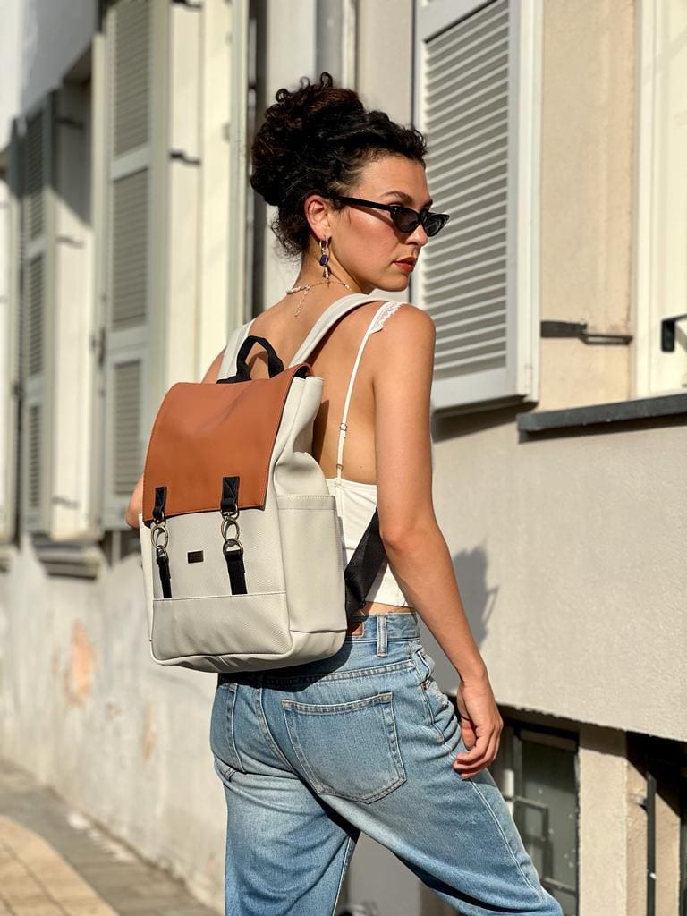 Summer Cream-Terracotta Unicorn Backpack