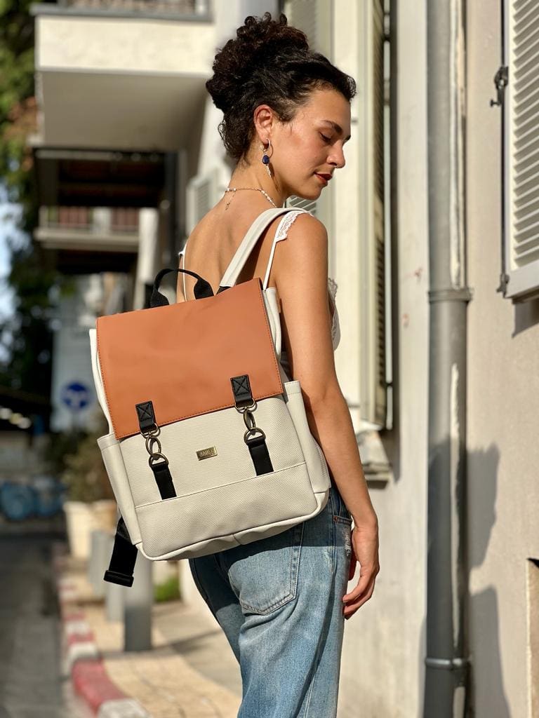 Summer Cream-Terracotta Unicorn Backpack