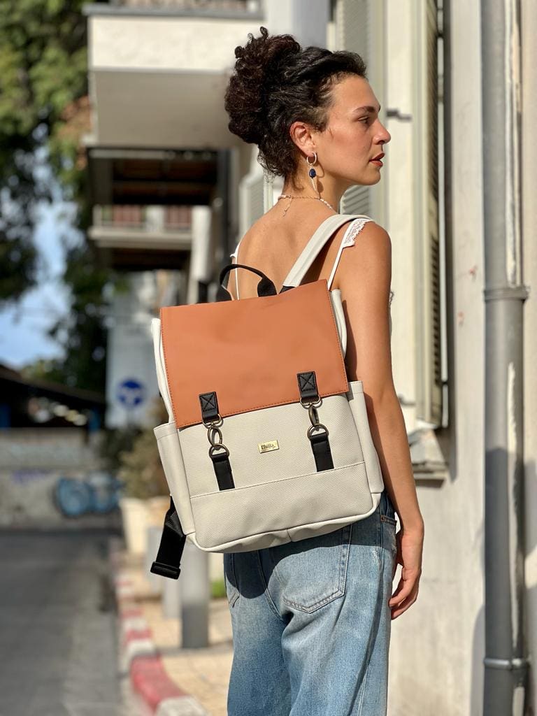 Summer Cream-Terracotta Unicorn Backpack