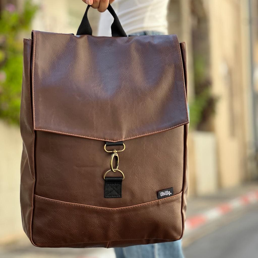 New Brown Medium Students Backpack