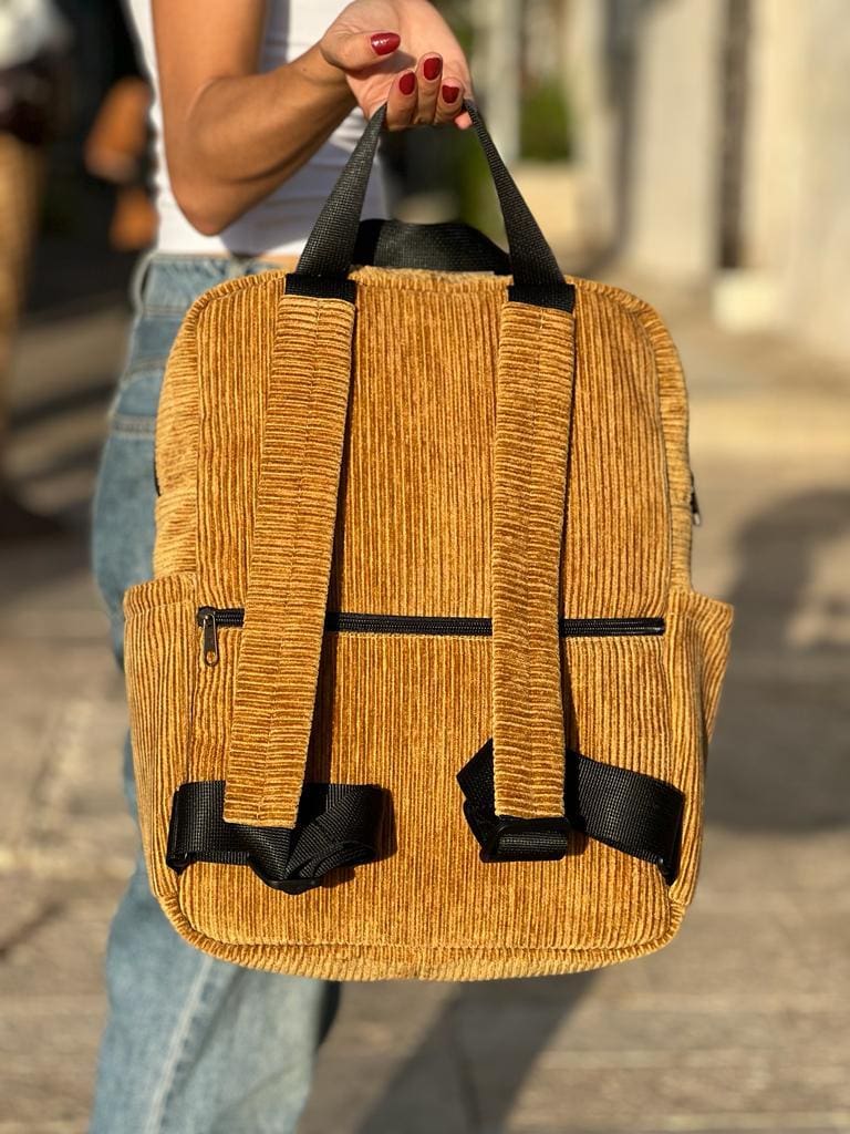 Mustard Corduroy Noah Backpack
