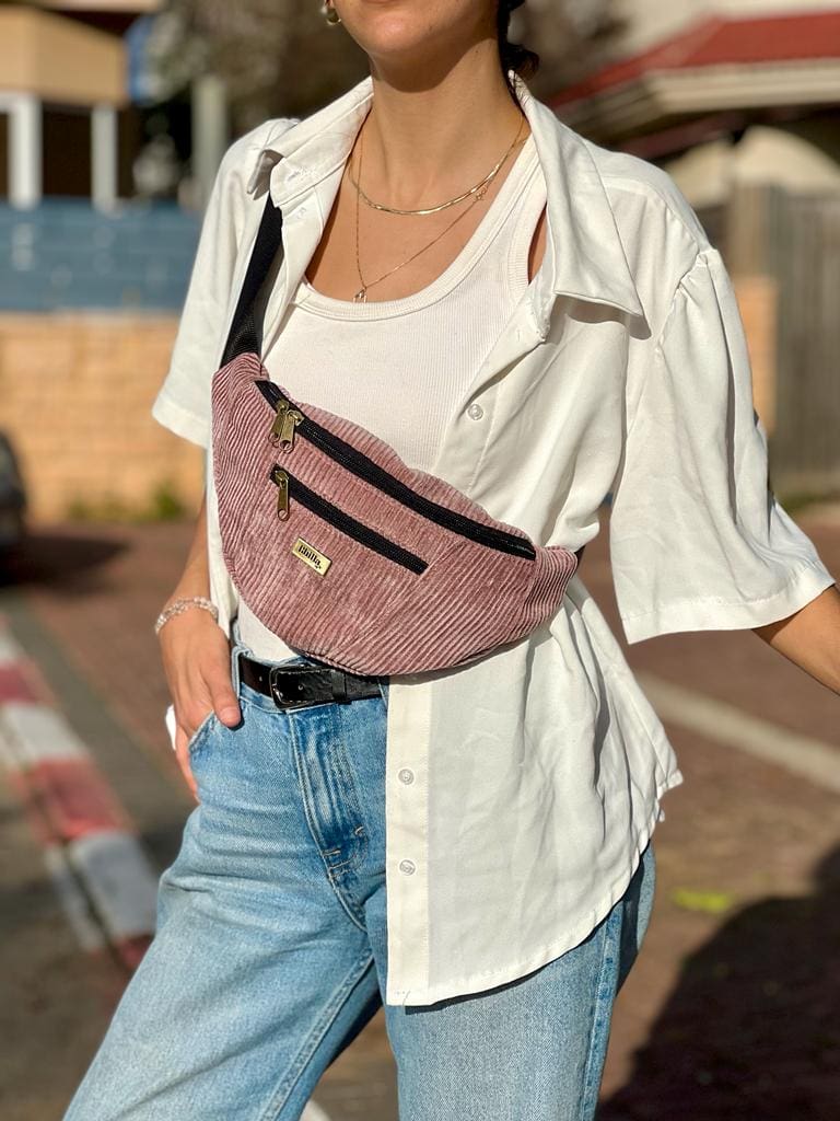 Antique Pink Corduroy Large Roni Fanny Pack