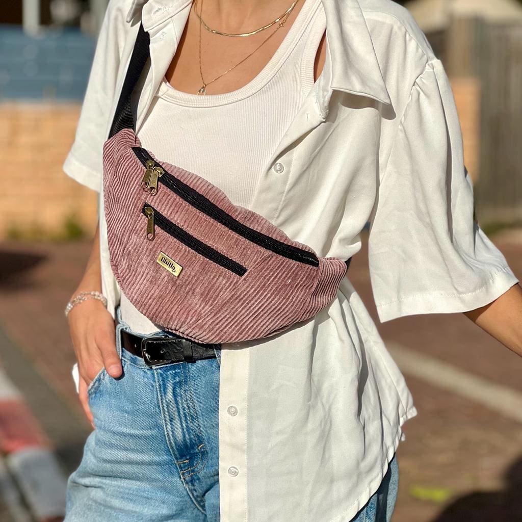 Antique Pink Corduroy Large Roni Fanny Pack