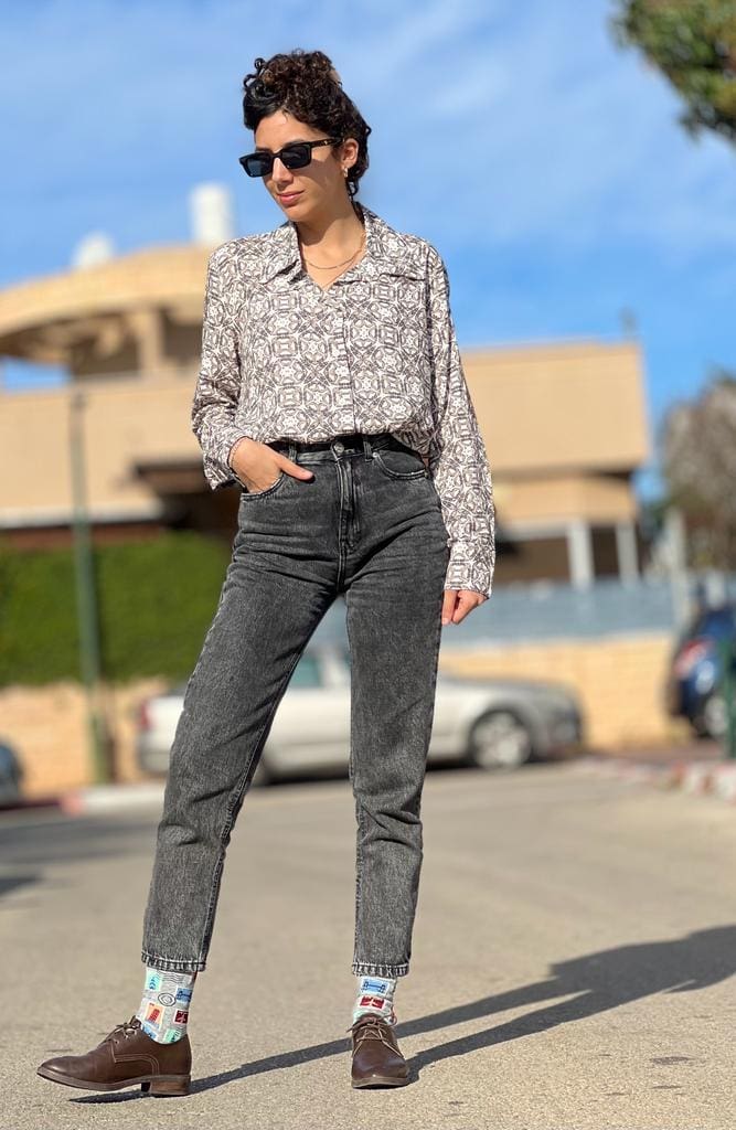 Style buttoned shirt! Viscose