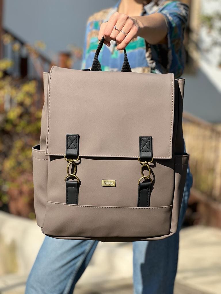 Brown Nubuck Unicorn Backpack