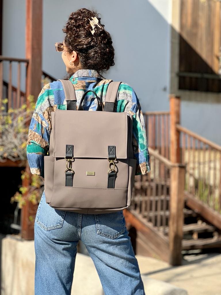 Brown Nubuck Unicorn Backpack