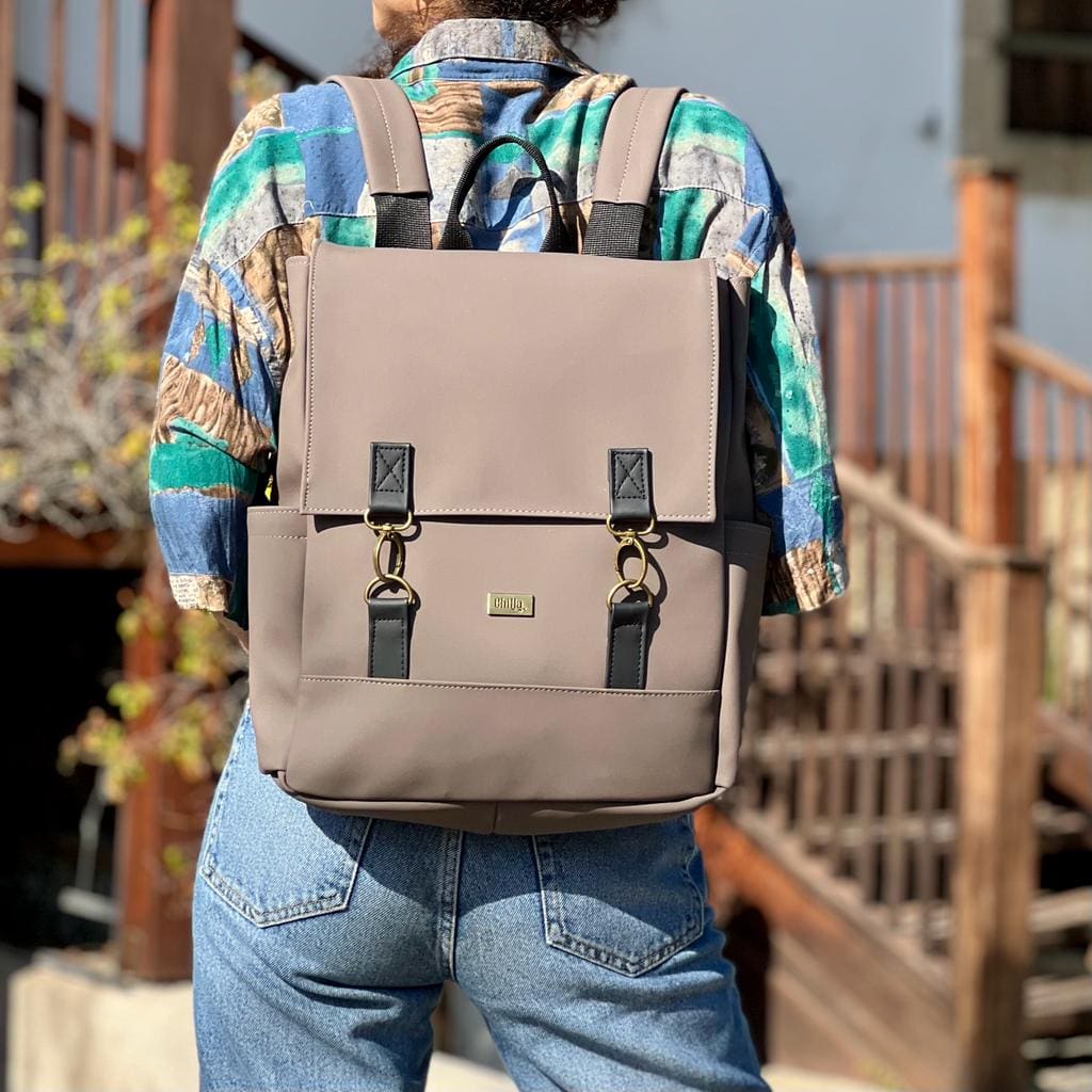 Brown Nubuck Unicorn Backpack