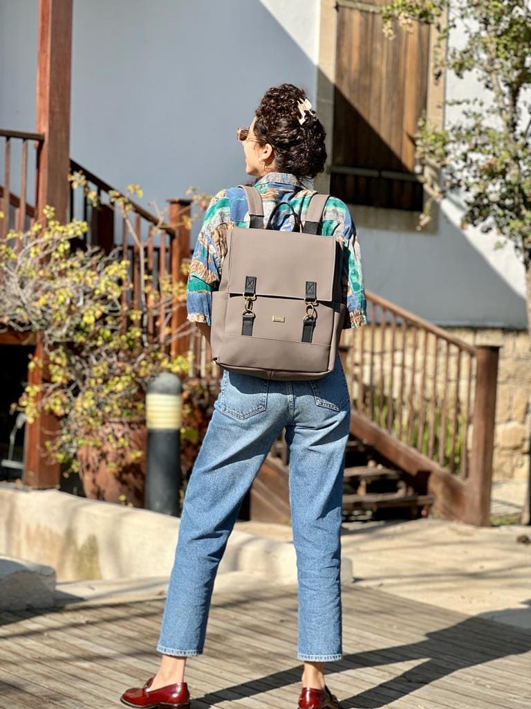 Brown Nubuck Unicorn Backpack