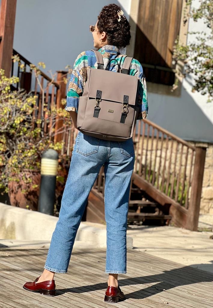 Brown Nubuck Unicorn Backpack