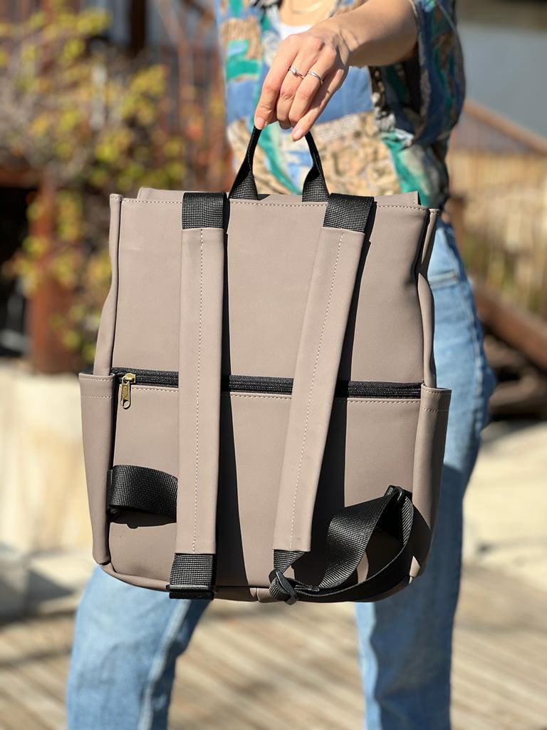 Brown Nubuck Unicorn Backpack