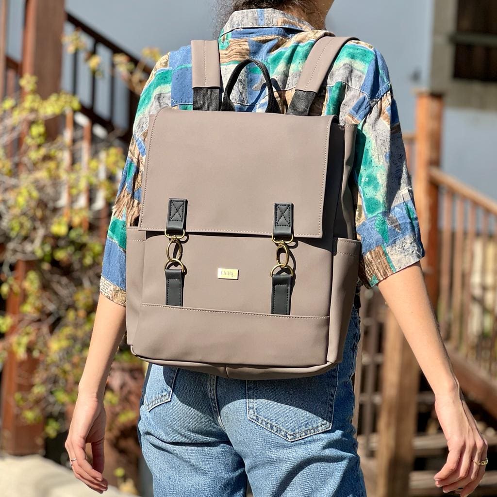 Brown Nubuck Unicorn Backpack