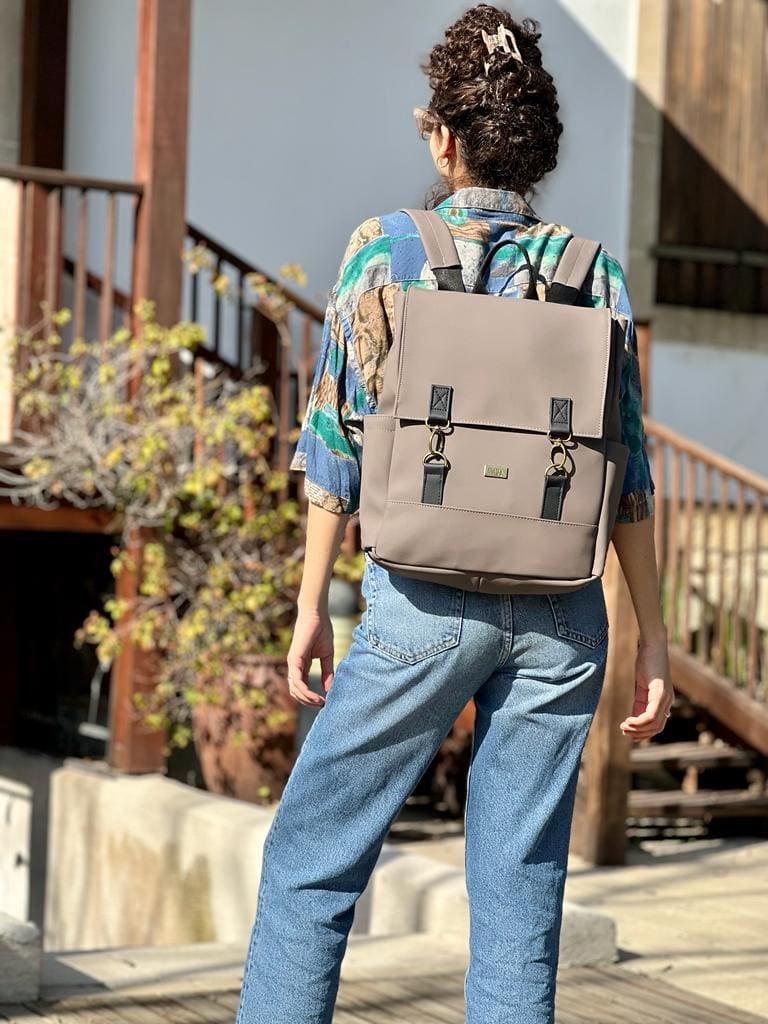 Brown Nubuck Unicorn Backpack