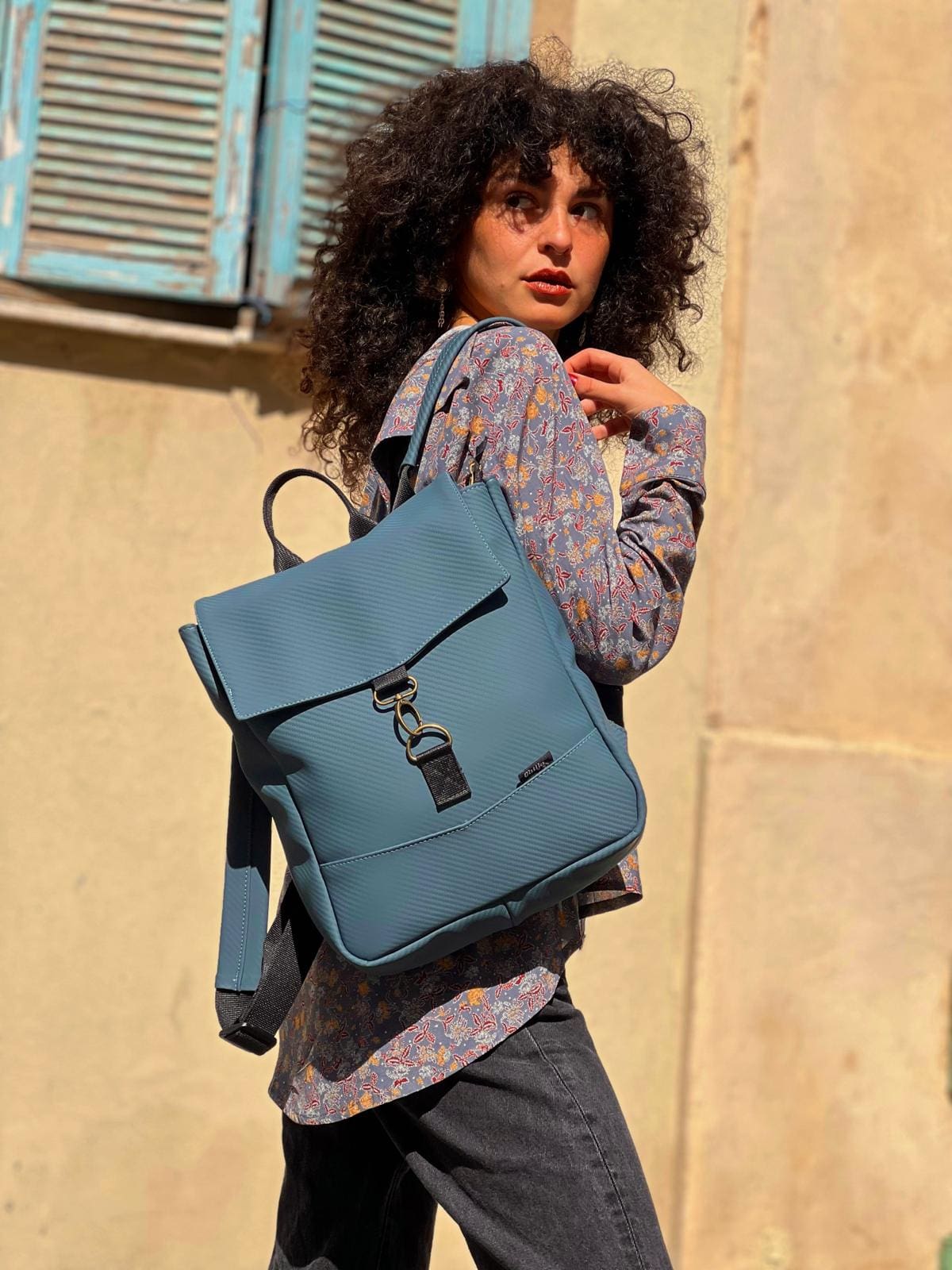 Carbon Blue-Gray Mini Students Backpack