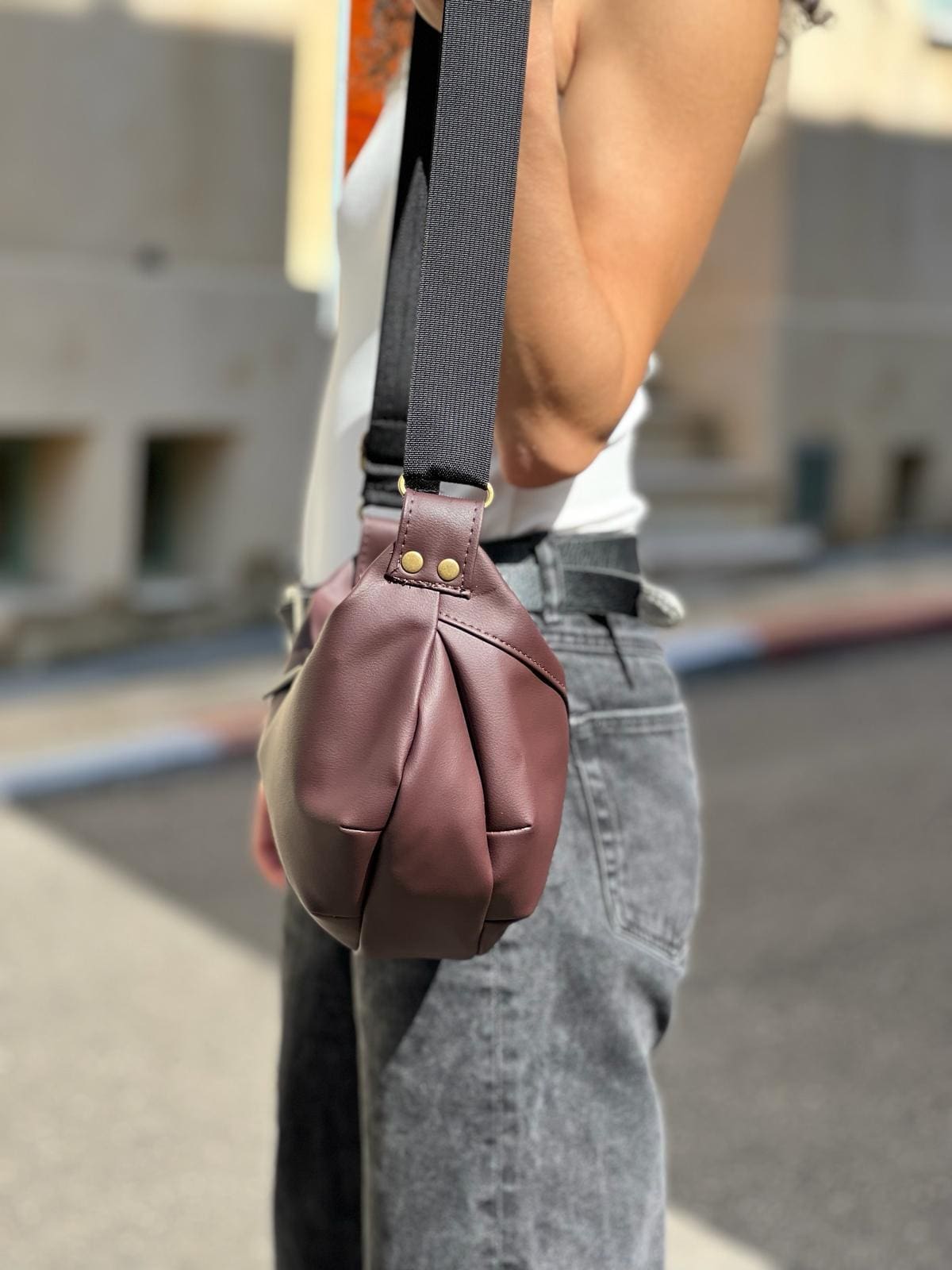 Dark Purple Burgundy Vital Side Bag