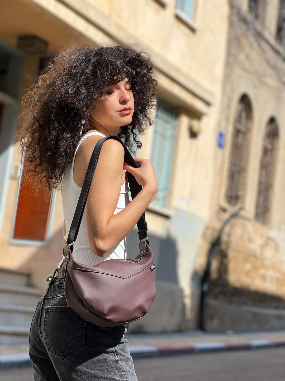 Dark Purple Burgundy Vital Side Bag