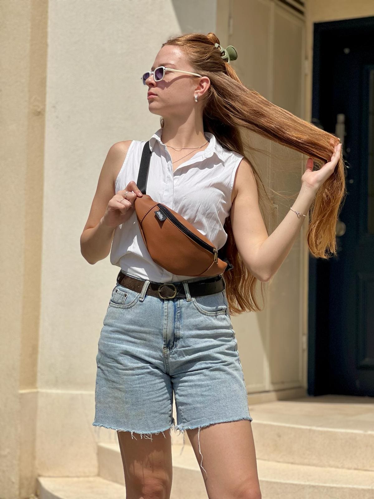 Camel Texture Roni Fanny Pack