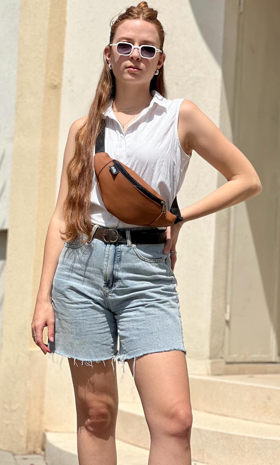 Camel Texture Roni Fanny Pack