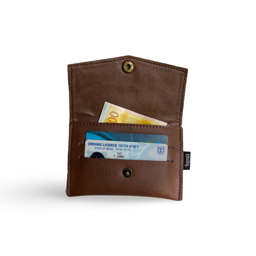 A small brown purse