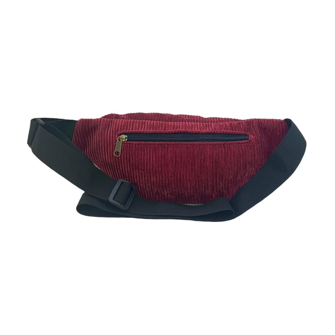 Burgundy Cherry Corduroy Large Roni Fanny Pack