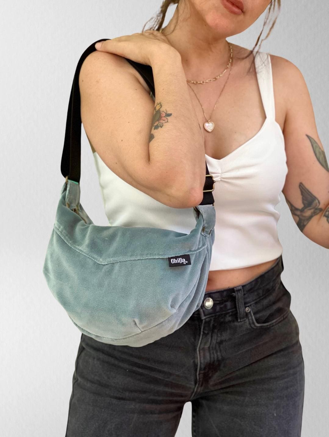 Sky Velvet Vital Side Bag