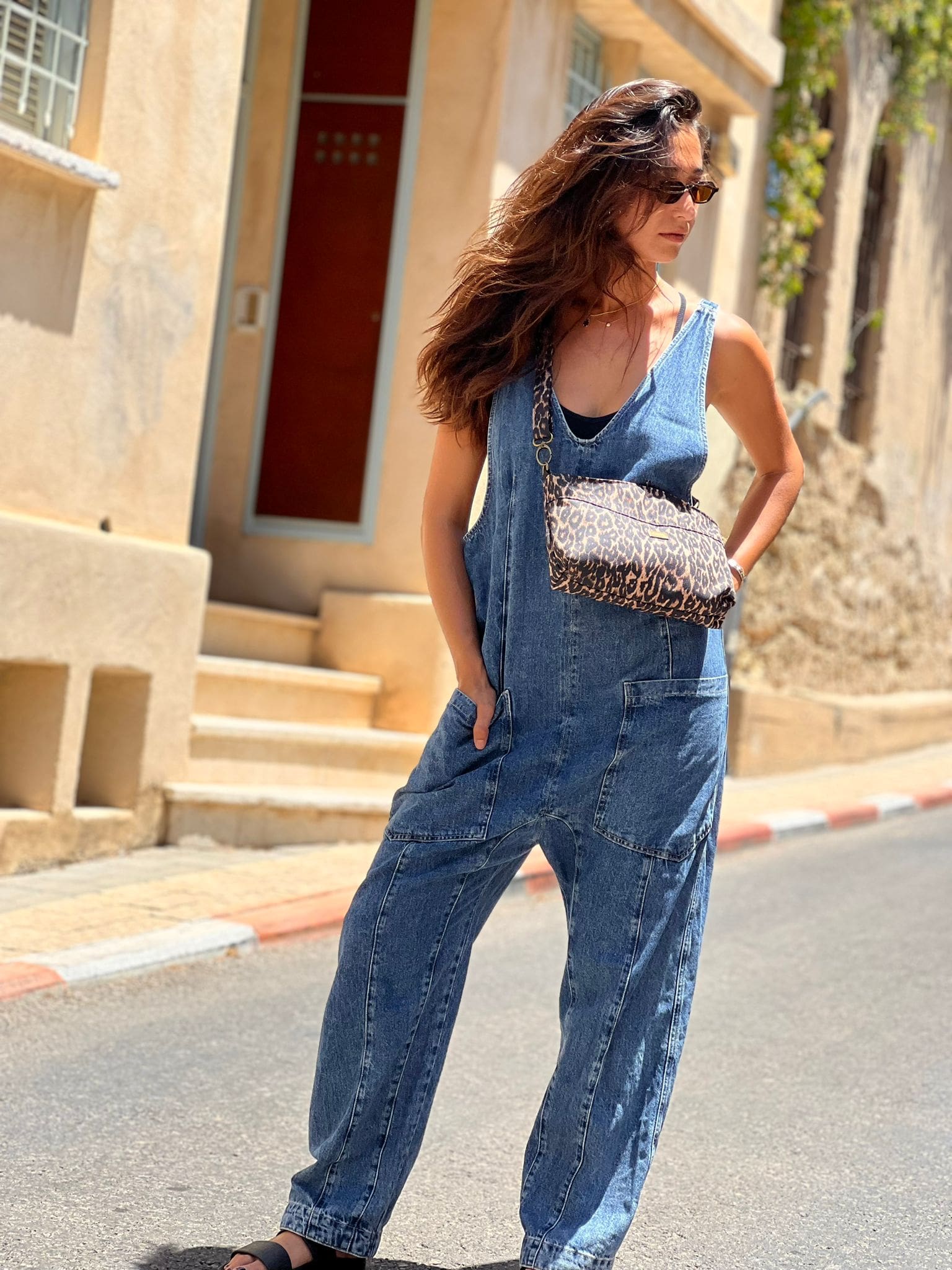 Leopard Canvas Rachel Clutch/Side Bag