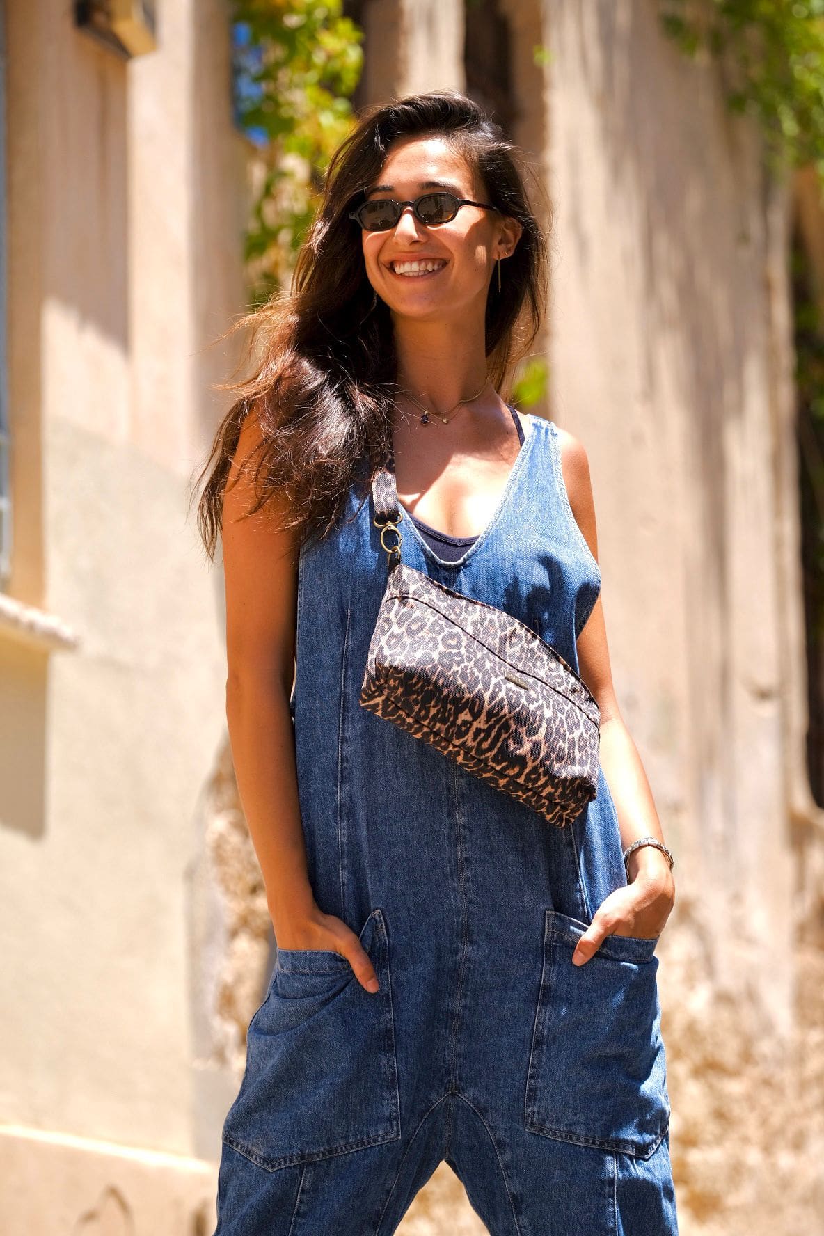 Leopard Canvas Rachel Clutch/Side Bag