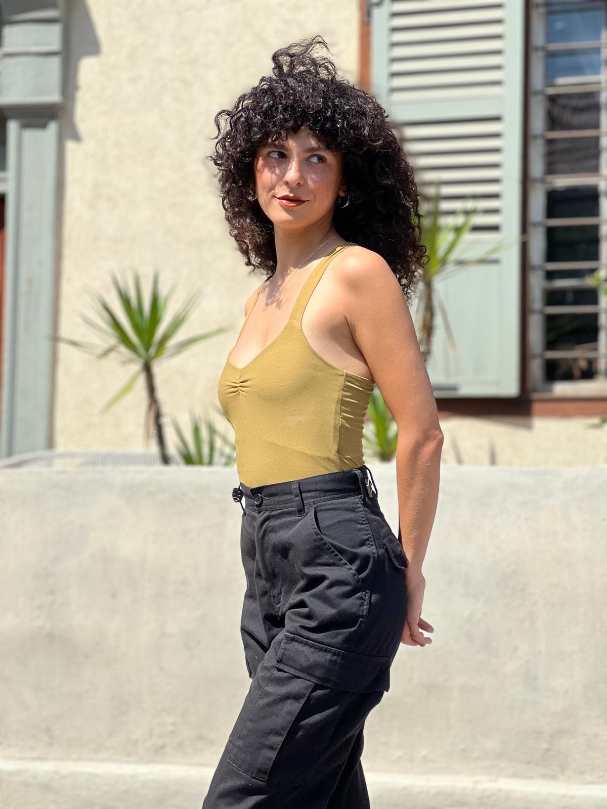 Mustard new trail top