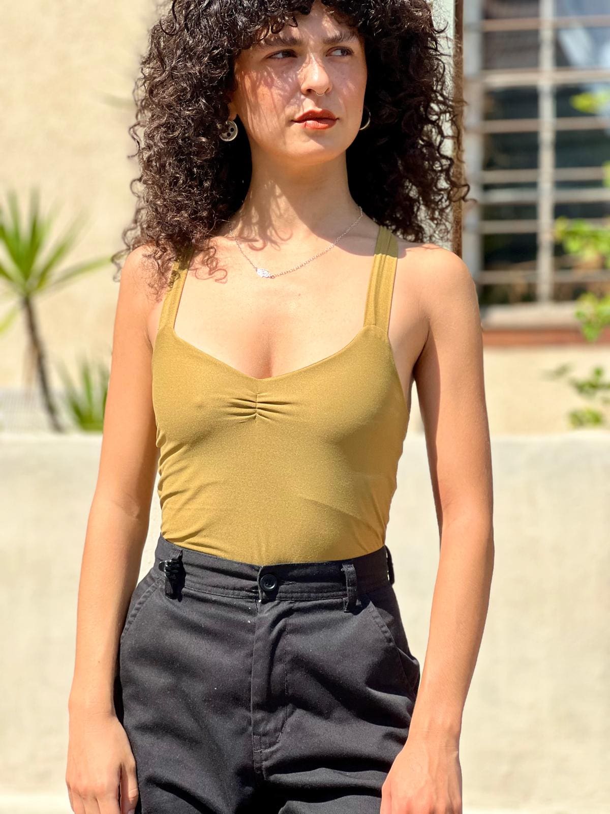 Mustard new trail top