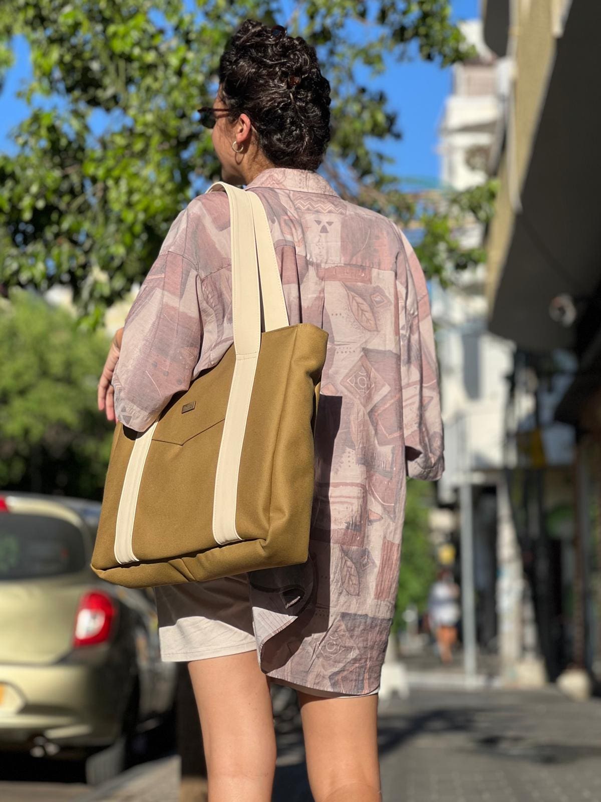 Mustard Canvas NOKO Large Side Bag