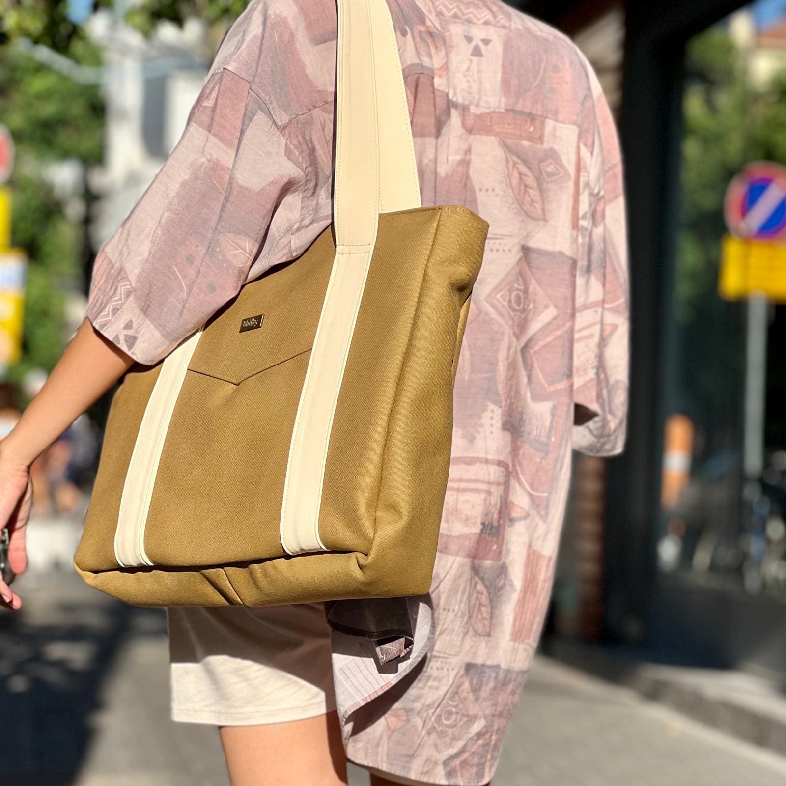 Mustard Canvas NOKO Large Side Bag