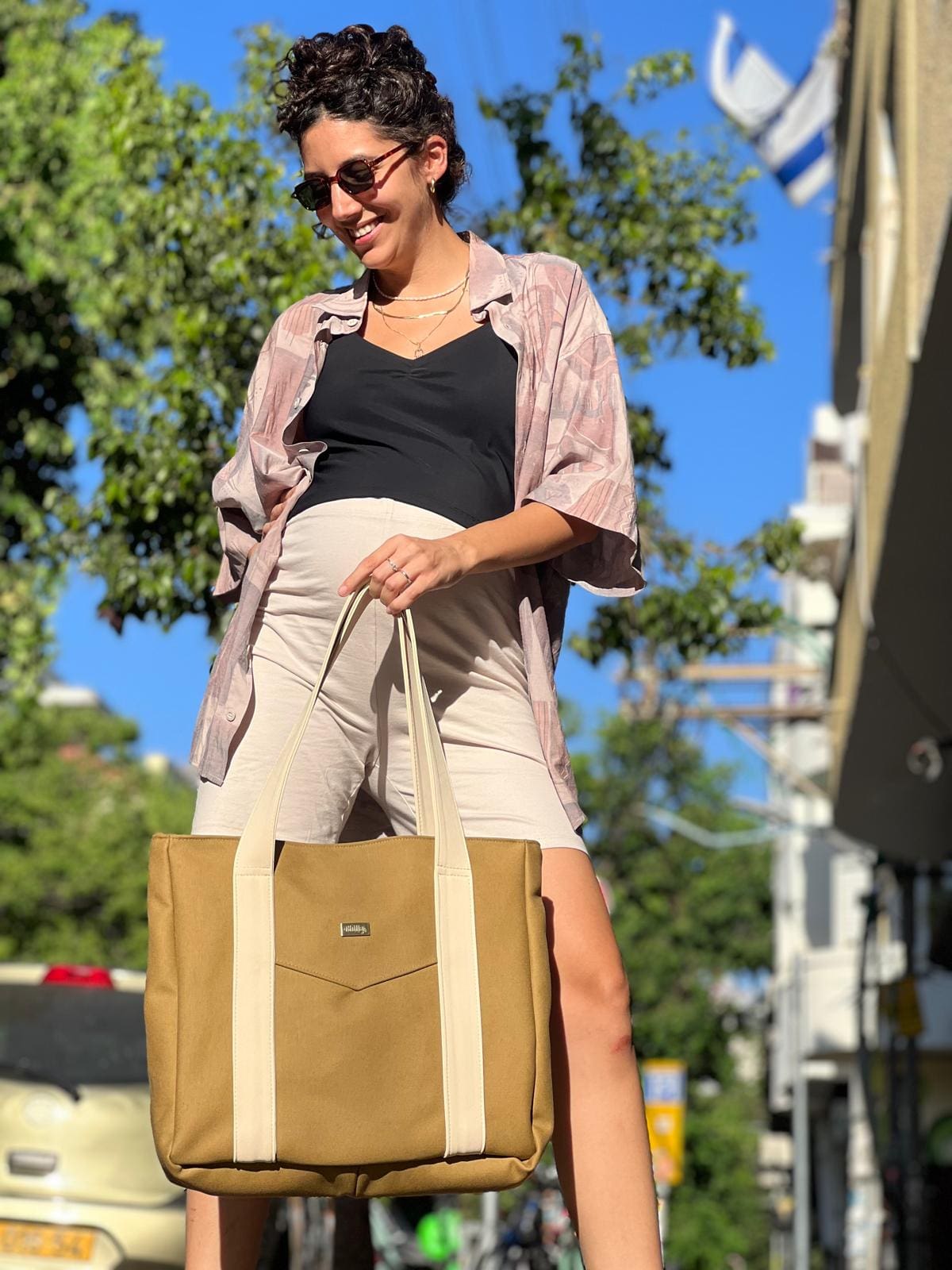 Mustard Canvas NOKO Large Side Bag