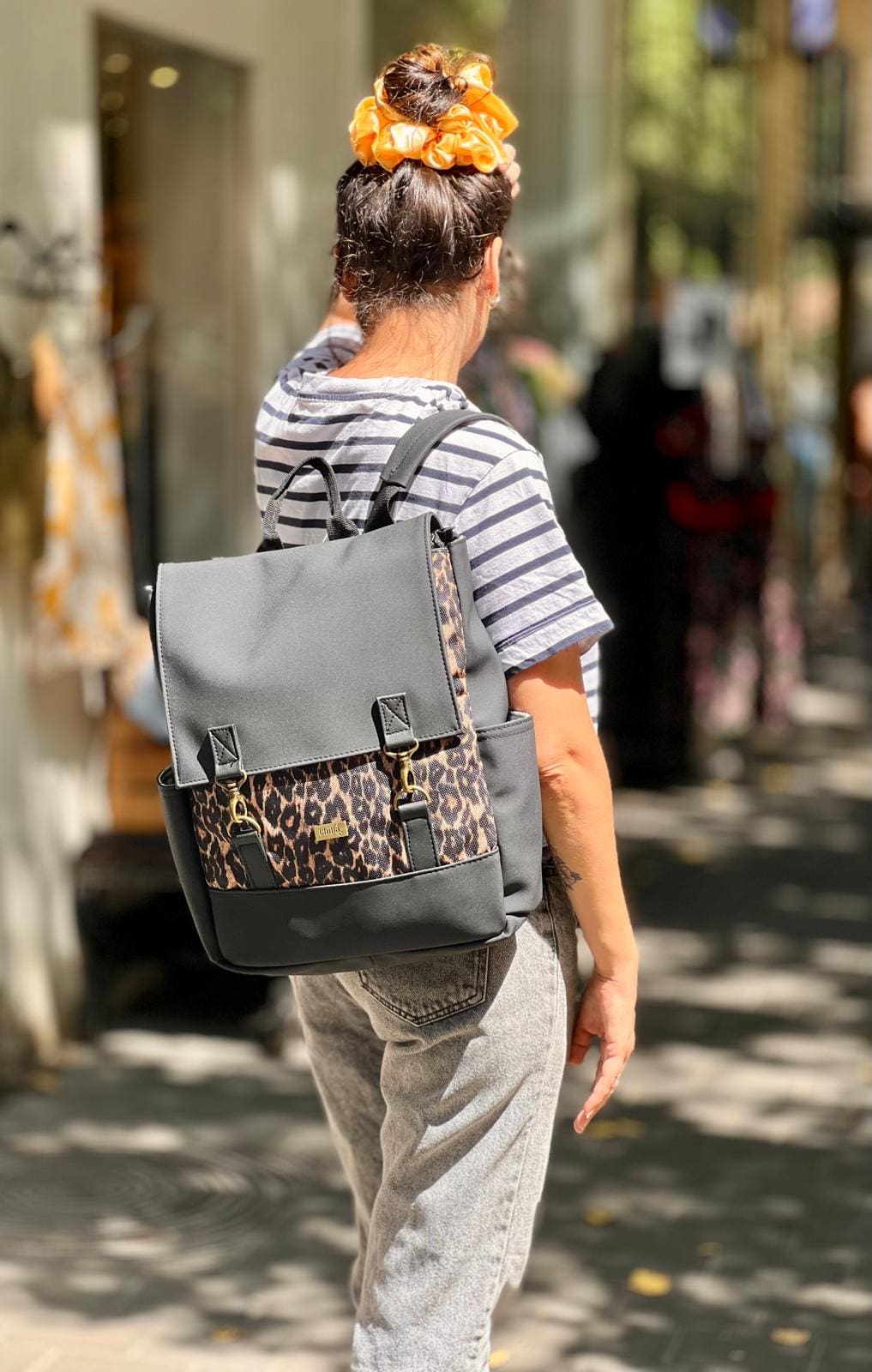 Leopard & Black Unicorn Backpack